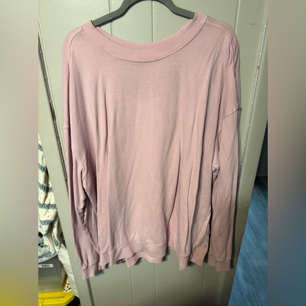 Pink Women's Sweatshirt Top